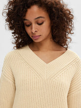 Afbeelding in Gallery-weergave laden, Selected Femme Selma Knit V-neck Birch
