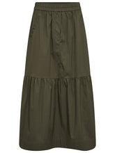 Afbeelding in Gallery-weergave laden, Co Couture Cotton Crisp Gypsy Skirt Army
