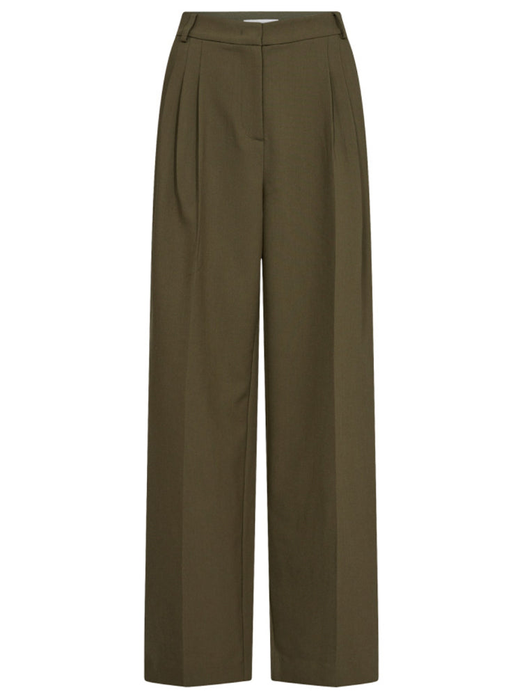 Co Couture Vola Pleat Pant Army