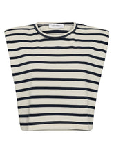 Afbeelding in Gallery-weergave laden, Co Couture Classic Stripe Tee Off White
