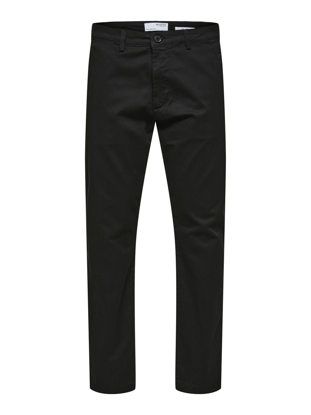 Selected Homme Slim-New Miles 175 Chino Black