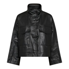 Afbeelding in Gallery-weergave laden, co&#39;couture  Phoebe Leather Box Jacket Black
