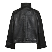 Afbeelding in Gallery-weergave laden, co&#39;couture  Phoebe Leather Box Jacket Black
