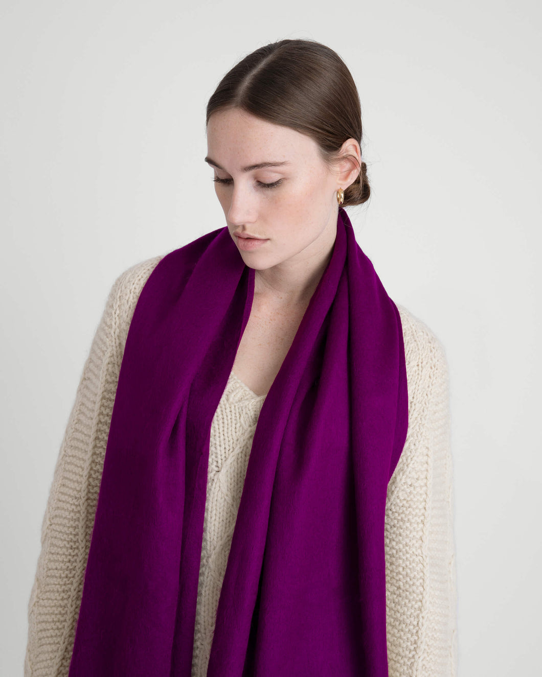Alpaca Loca Scarf Slim Violet