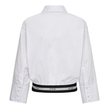 Afbeelding in Gallery-weergave laden, Co Couture Logo Crop Shirt White
