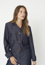 Afbeelding in Gallery-weergave laden, co&#39;couture Terry Denim Jacket Dark Denim
