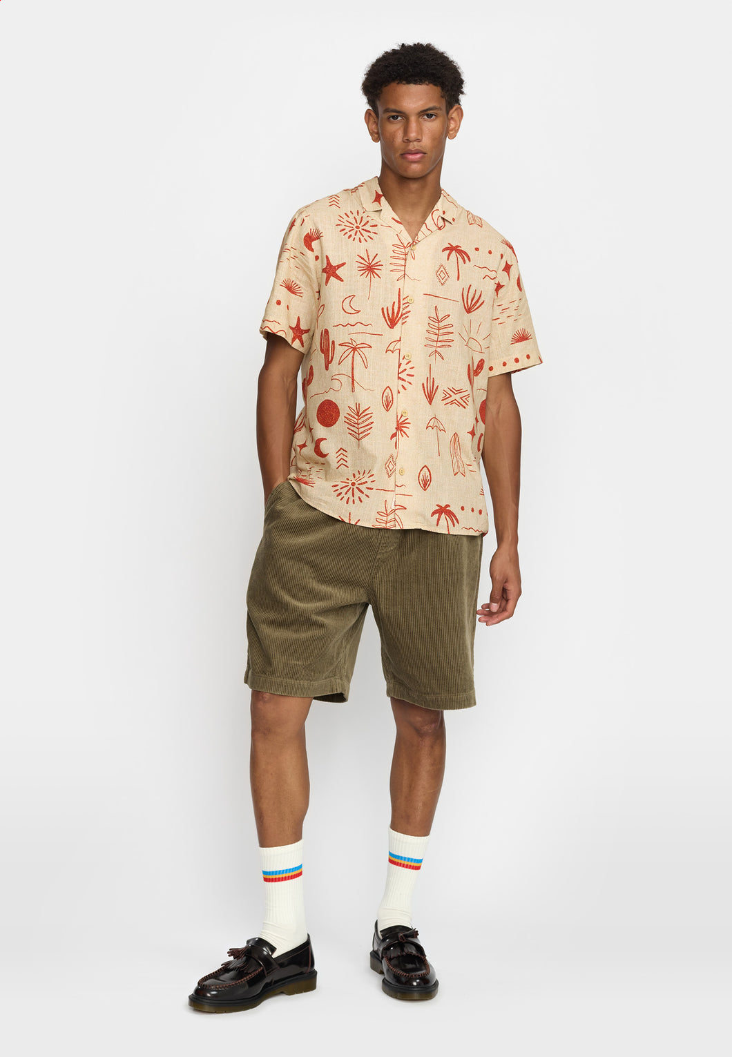 Revolution Cuban Shirt Short Sleeve Red