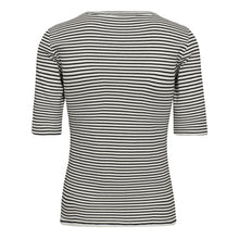 Afbeelding in Gallery-weergave laden, Co Couture Sara Stripe Tee White Black
