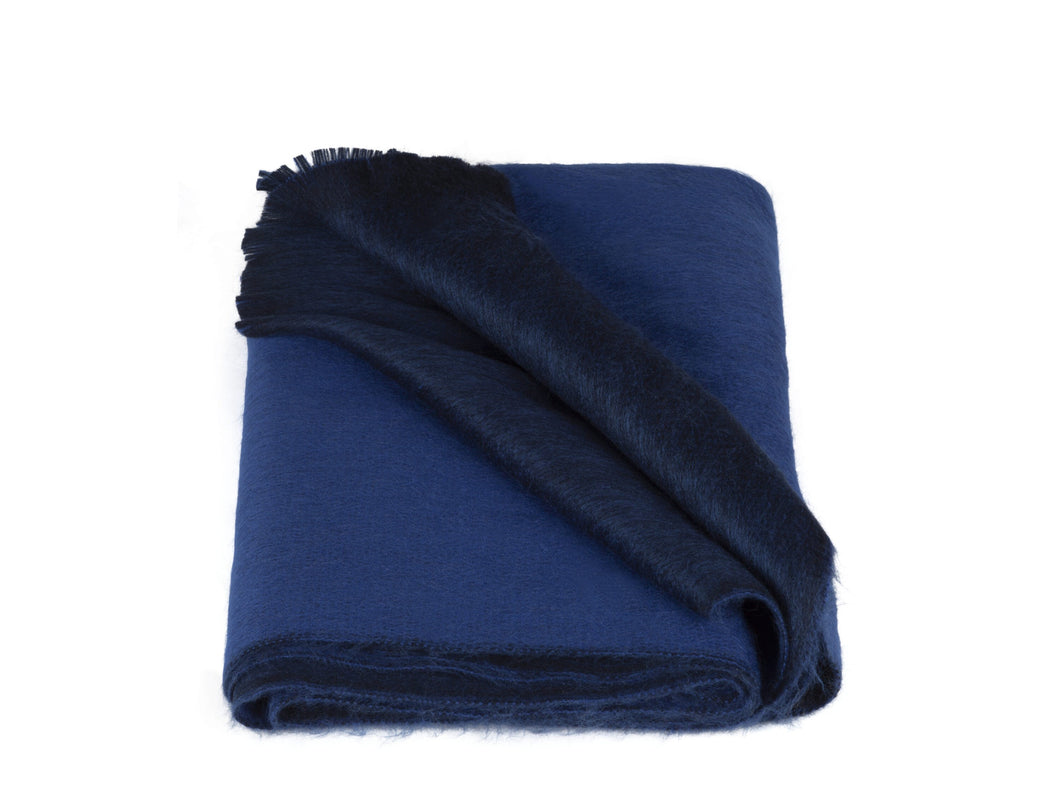 Alpaca Loca Scarf Double Royal Blue Cobalt
