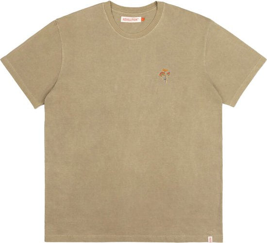 Revolution Mushroom Loose T-shirt Khaki