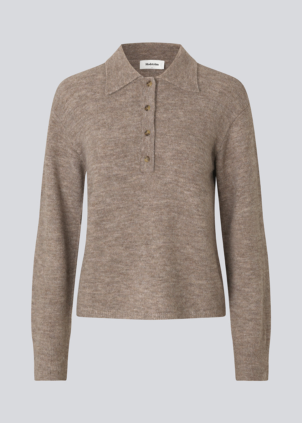 Modstrom Tree Polo Knit  Chocolate Chip