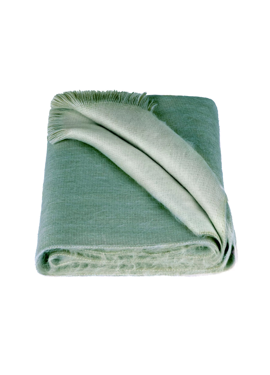 Alpaca Loca Scarf Double Light Grey/Emerald Green