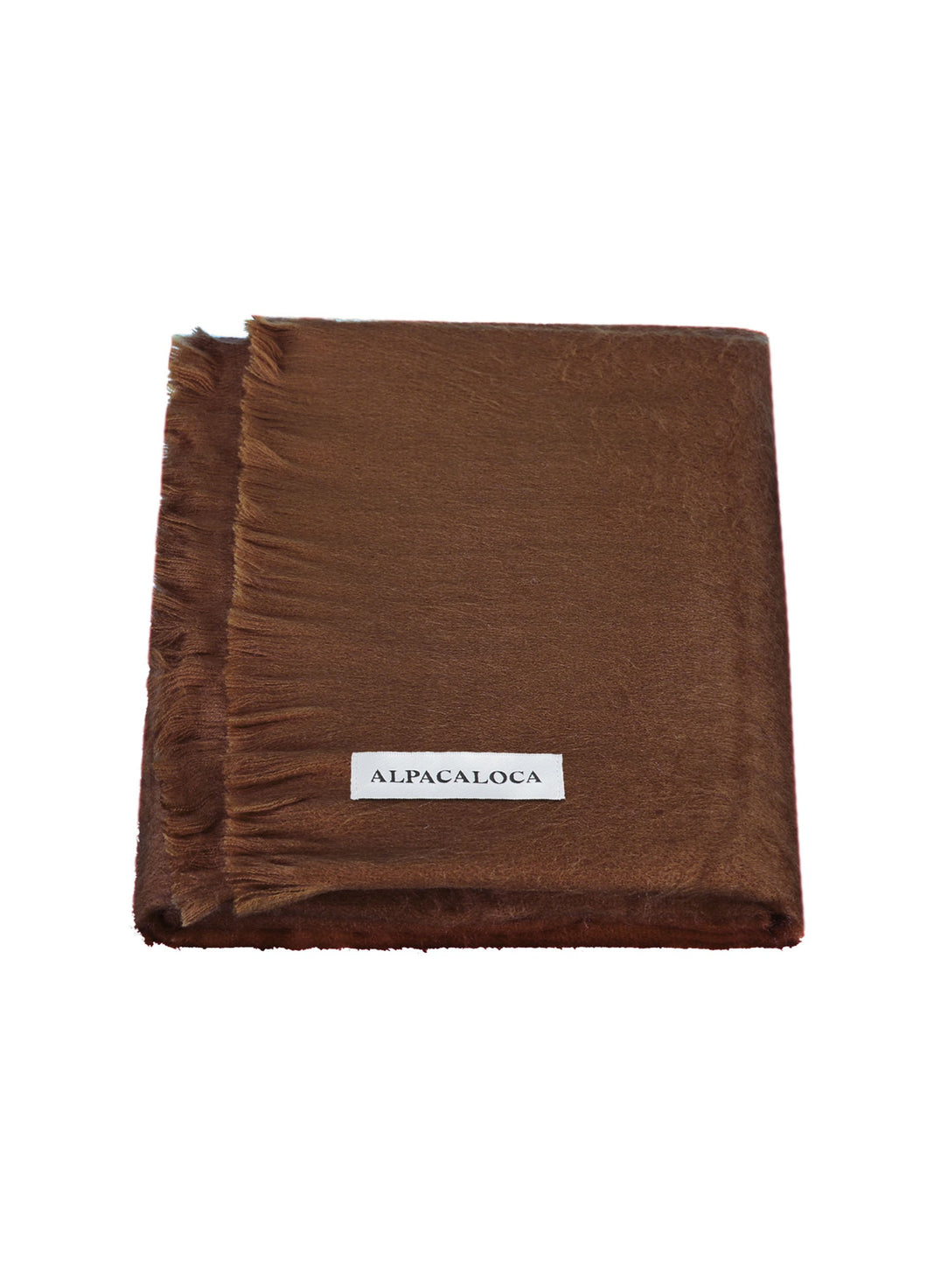 Alpaca Loca Slim Scarf Chocolate Brown