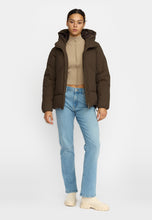 Afbeelding in Gallery-weergave laden, Selfhood Hooded Puffer Dark Brown
