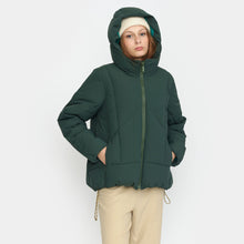 Afbeelding in Gallery-weergave laden, Selfhood Hooded Puffer Dark Green
