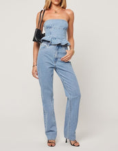 Afbeelding in Gallery-weergave laden, Abrand Jeans High Straight Jeans Kaia  Light Vintage Blue
