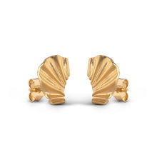 Afbeelding in Gallery-weergave laden, Enamel Copenhagen Wave Earrings Gold Mini
