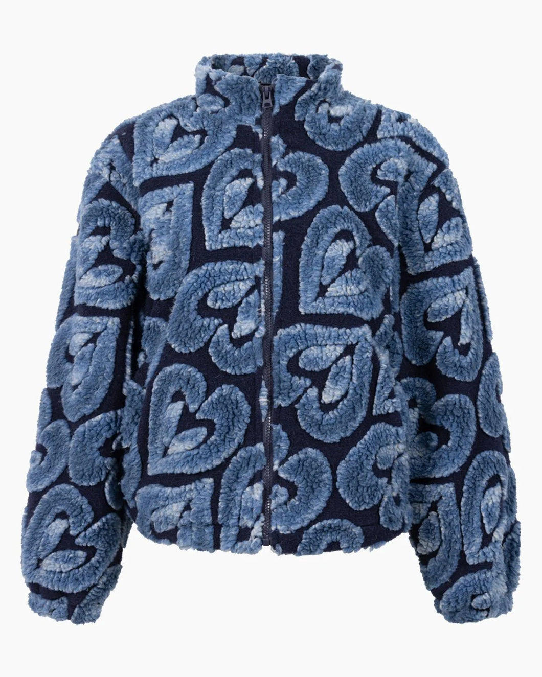 Another Label Sara Jacket Faded Heart Blue