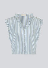 Afbeelding in Gallery-weergave laden, Modstrom Nikko Solid Top Blue-White Stripes
