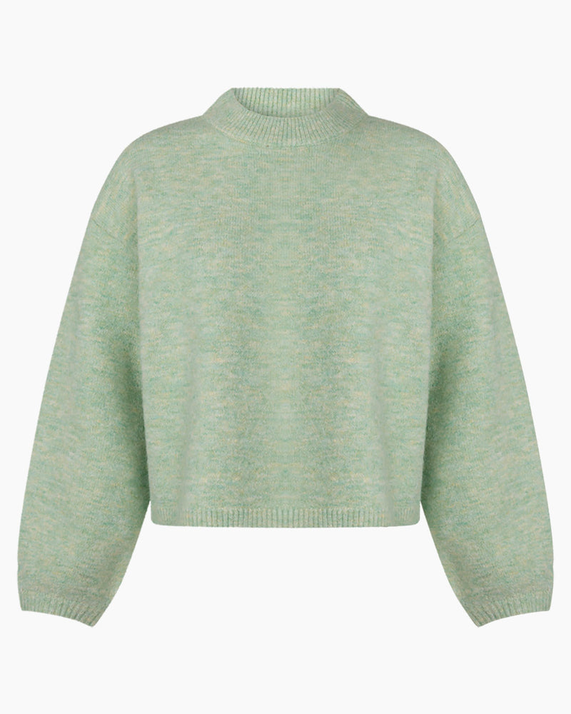 Another Label Dylou Knitted Pull Jadesheen Melange