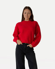 Afbeelding in Gallery-weergave laden, Another Label Dylou Knitted Pull Garnet Rose Melee
