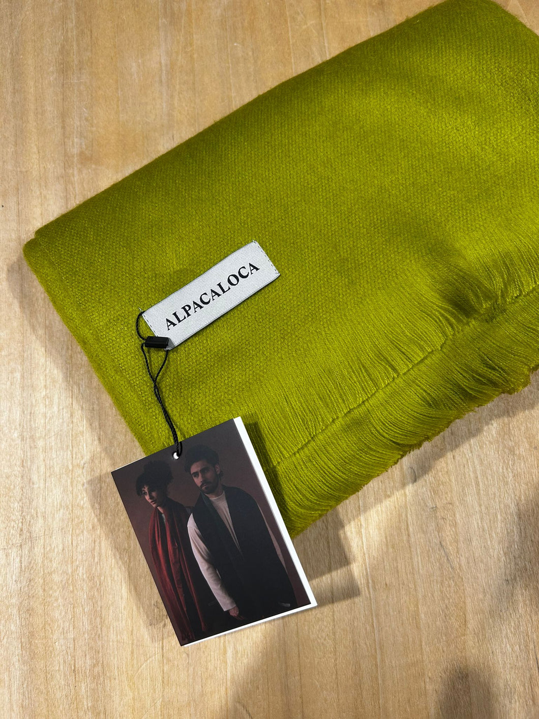 Alpaca Loca Scarf Golden Green