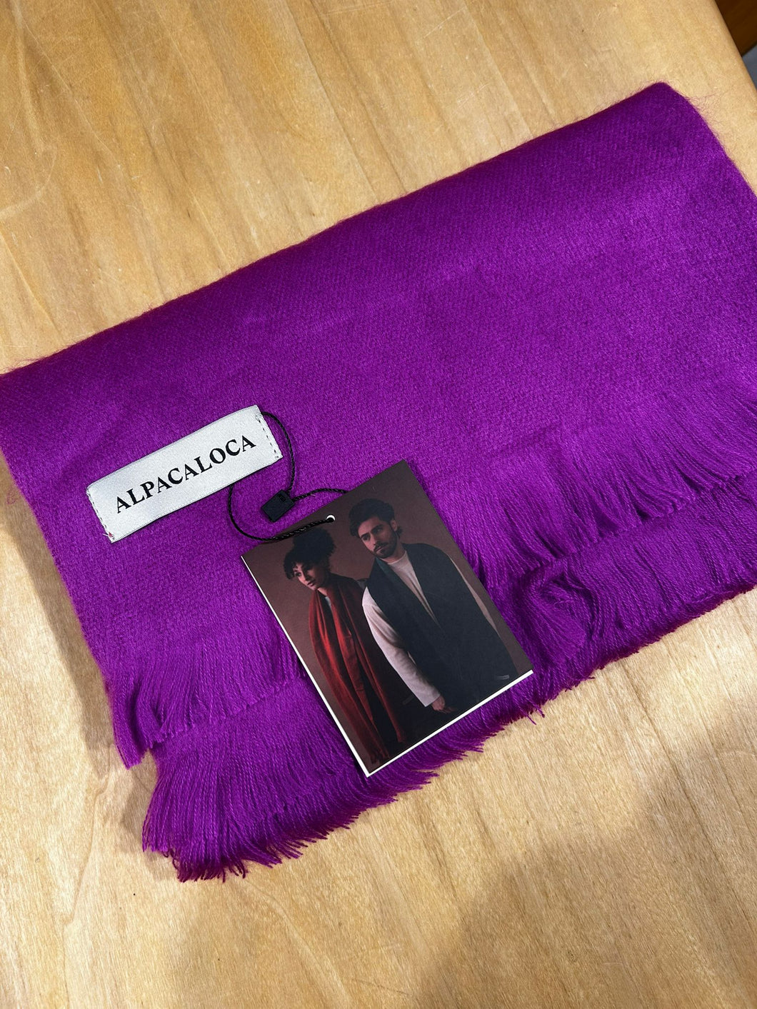 Alpaca Loca Scarf Plum Purple