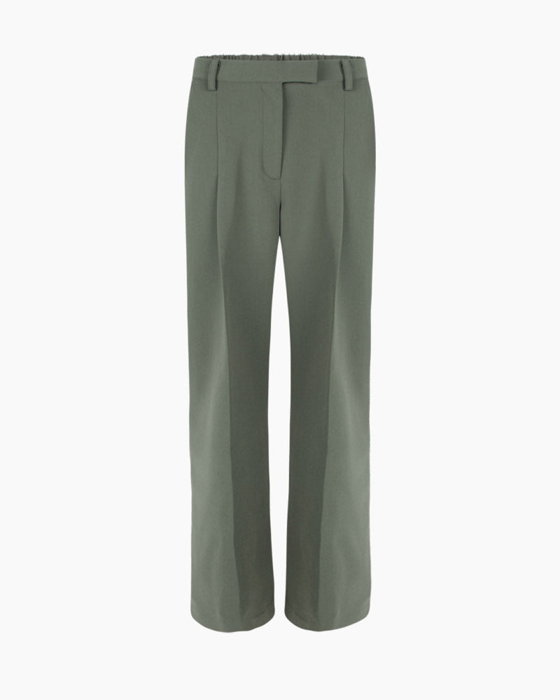 Another Label Moore Pleat Pants Dark Moss