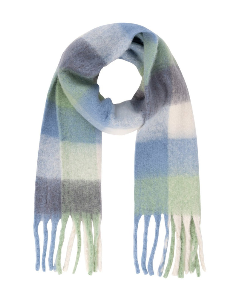 Another Label Thia Scarf Blue Heaven Check