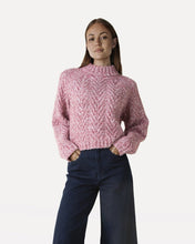 Afbeelding in Gallery-weergave laden, Another Label Becka  Knitted Pull Garnet Rose Melee
