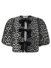 Afbeelding in Gallery-weergave laden, co&#39;couture Leo Bow Blouse Dark Grey
