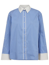 Afbeelding in Gallery-weergave laden, co&#39;couture Danny Stripe Shirt Pale Blue
