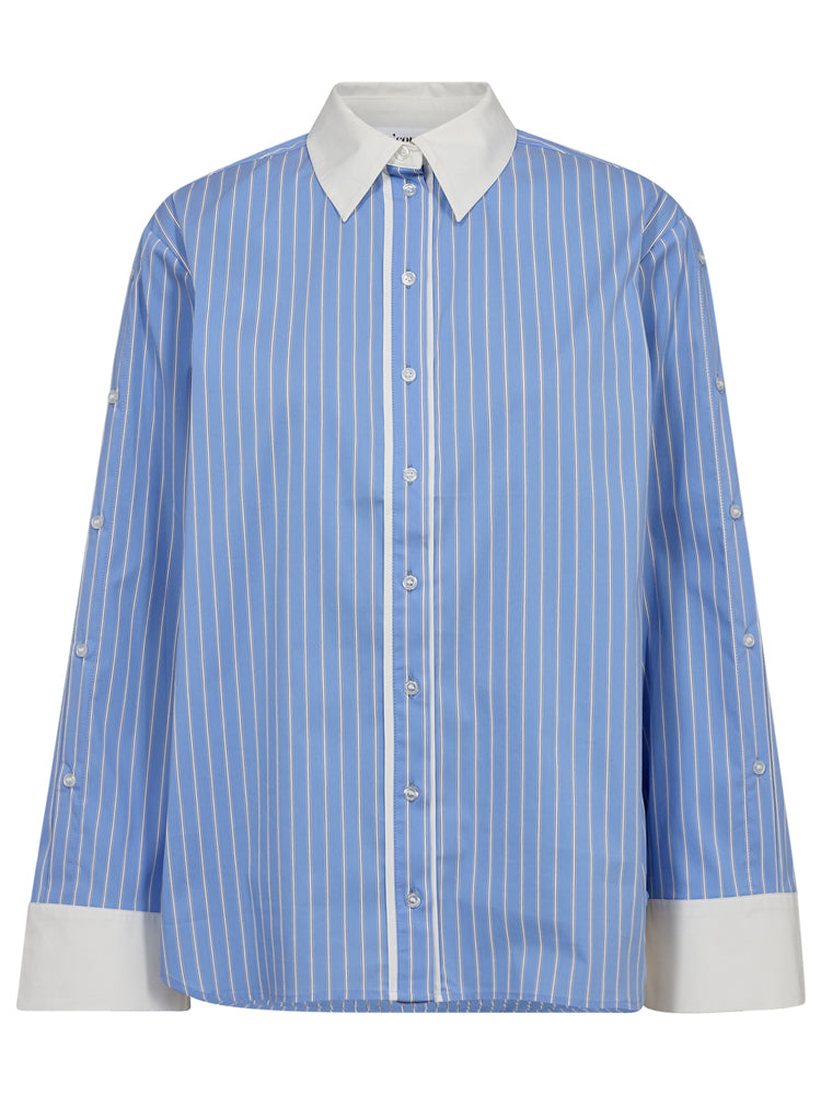 co'couture Danny Stripe Shirt Pale Blue