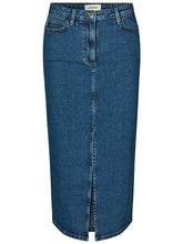 Afbeelding in Gallery-weergave laden, Modstrom Ivanna Long Skirt Distressed Blue
