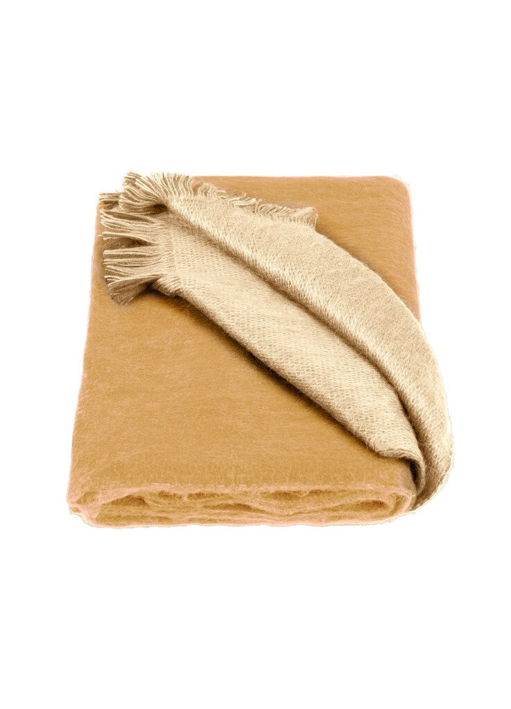 Alpaca Loca Double Scarf Ocher/ Natural