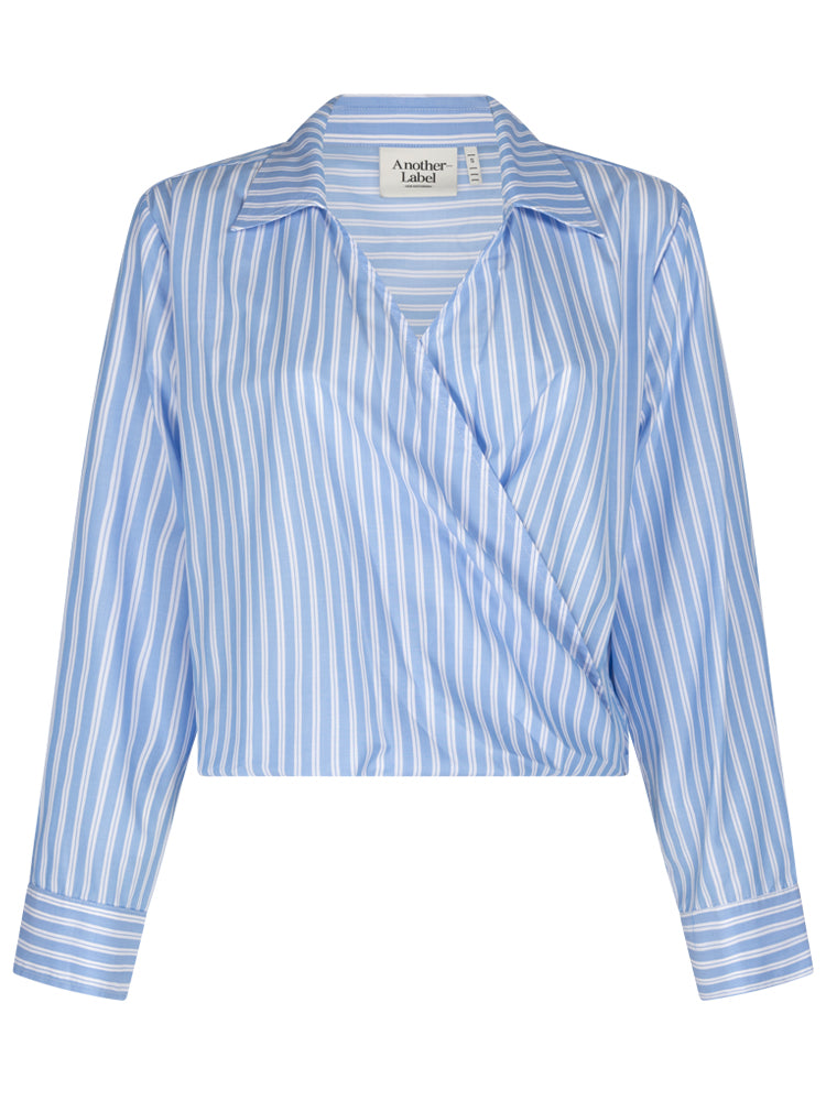 Another Label Elsie Top Blue White Stripe