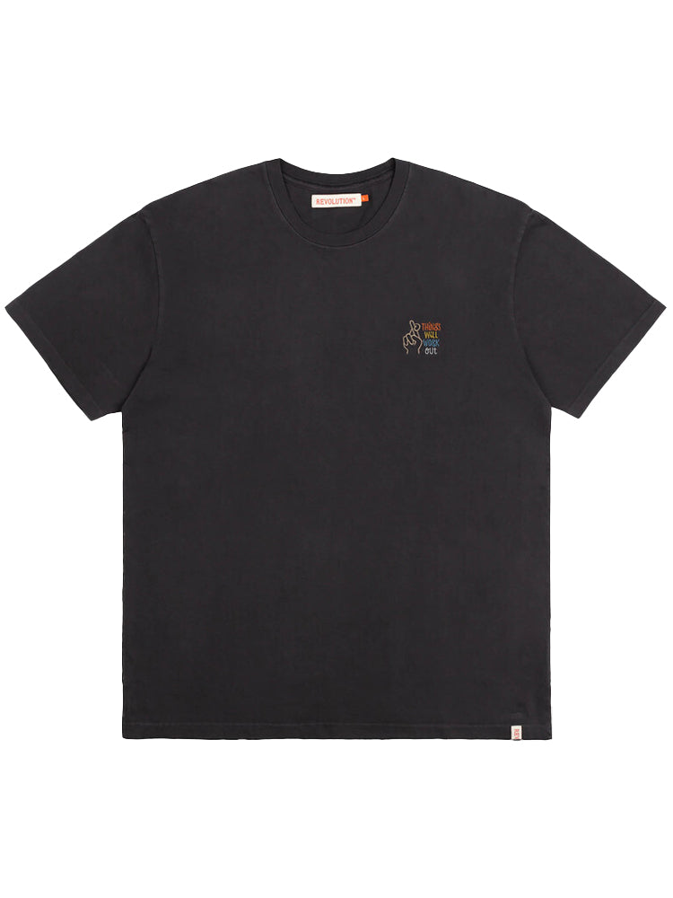 Revolution Fingers Loose T-shirt Black