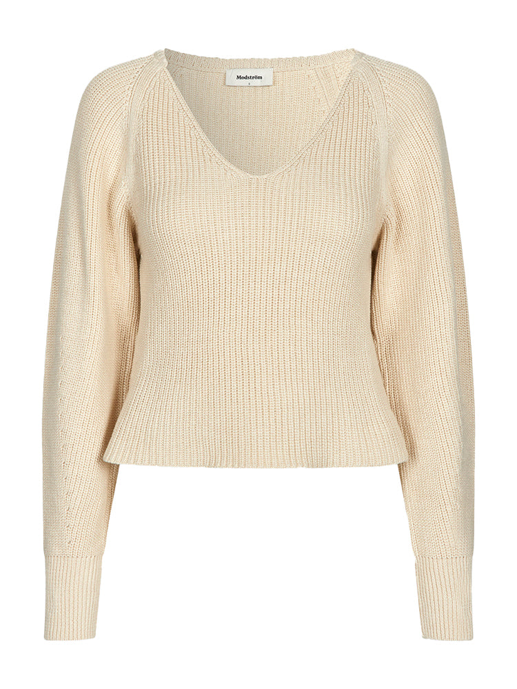 Modstrom Galen Knit Cropped V-Neck