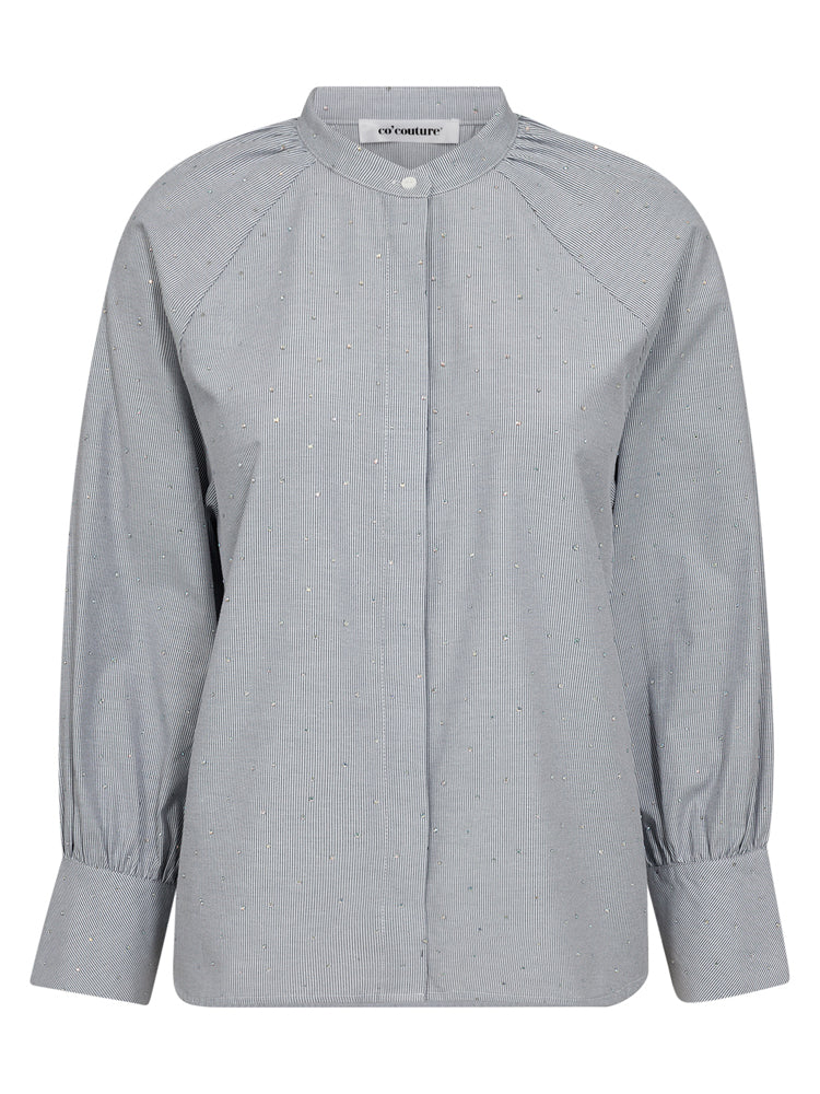 co'couture Gem Stripe Shirt Light Grey