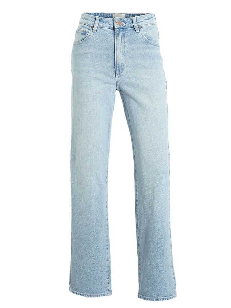 Abrand Jeans High Straight Jeans Light Blue