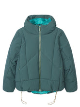 Afbeelding in Gallery-weergave laden, Selfhood Hooded Puffer Dark Green
