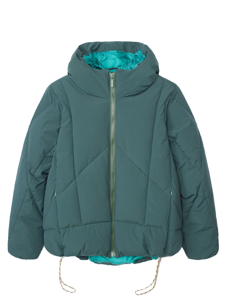 Selfhood Hooded Puffer Dark Green