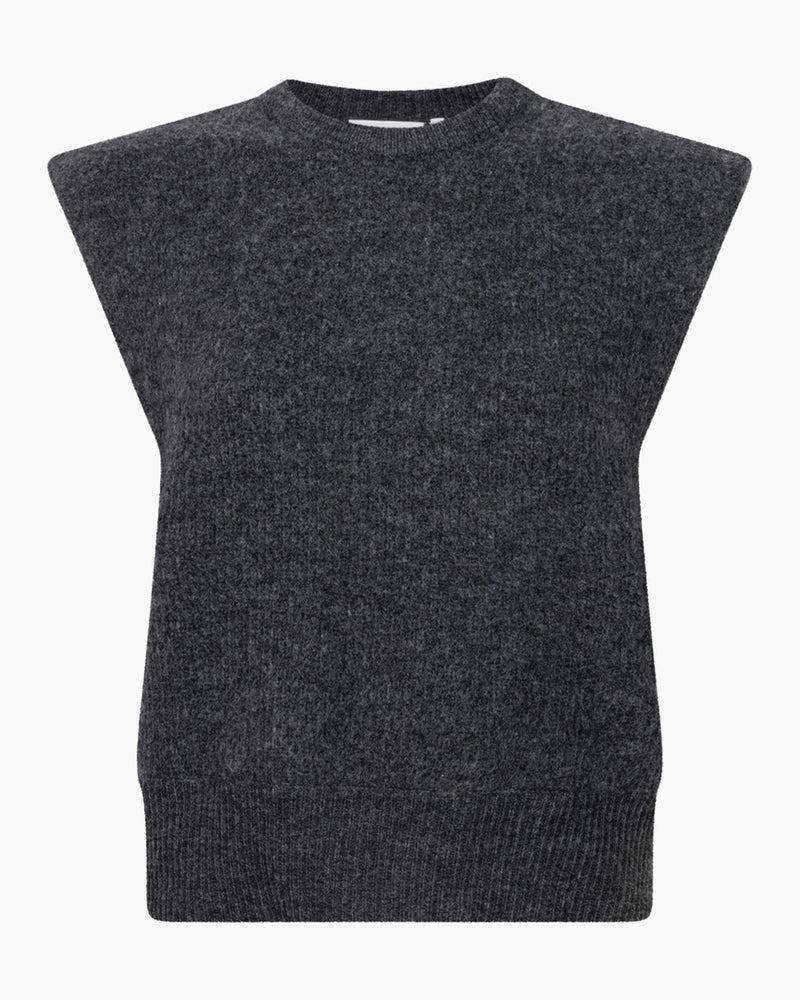 Another Label Indra Knitted Pull Grey Melee