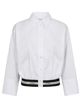 Afbeelding in Gallery-weergave laden, Co Couture Logo Crop Shirt White
