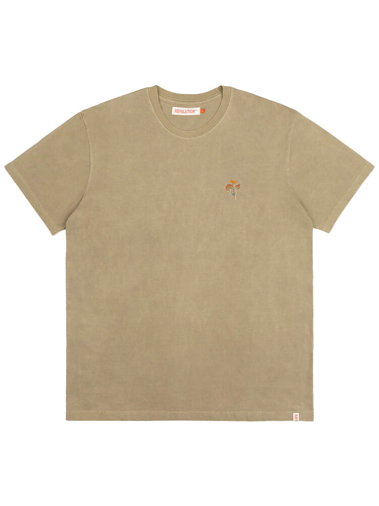 Revolution Mushroom Loose T-shirt Khaki