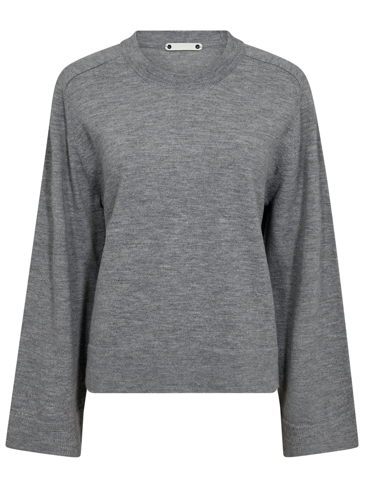 co couture My O-Neck Knit Grey Melange