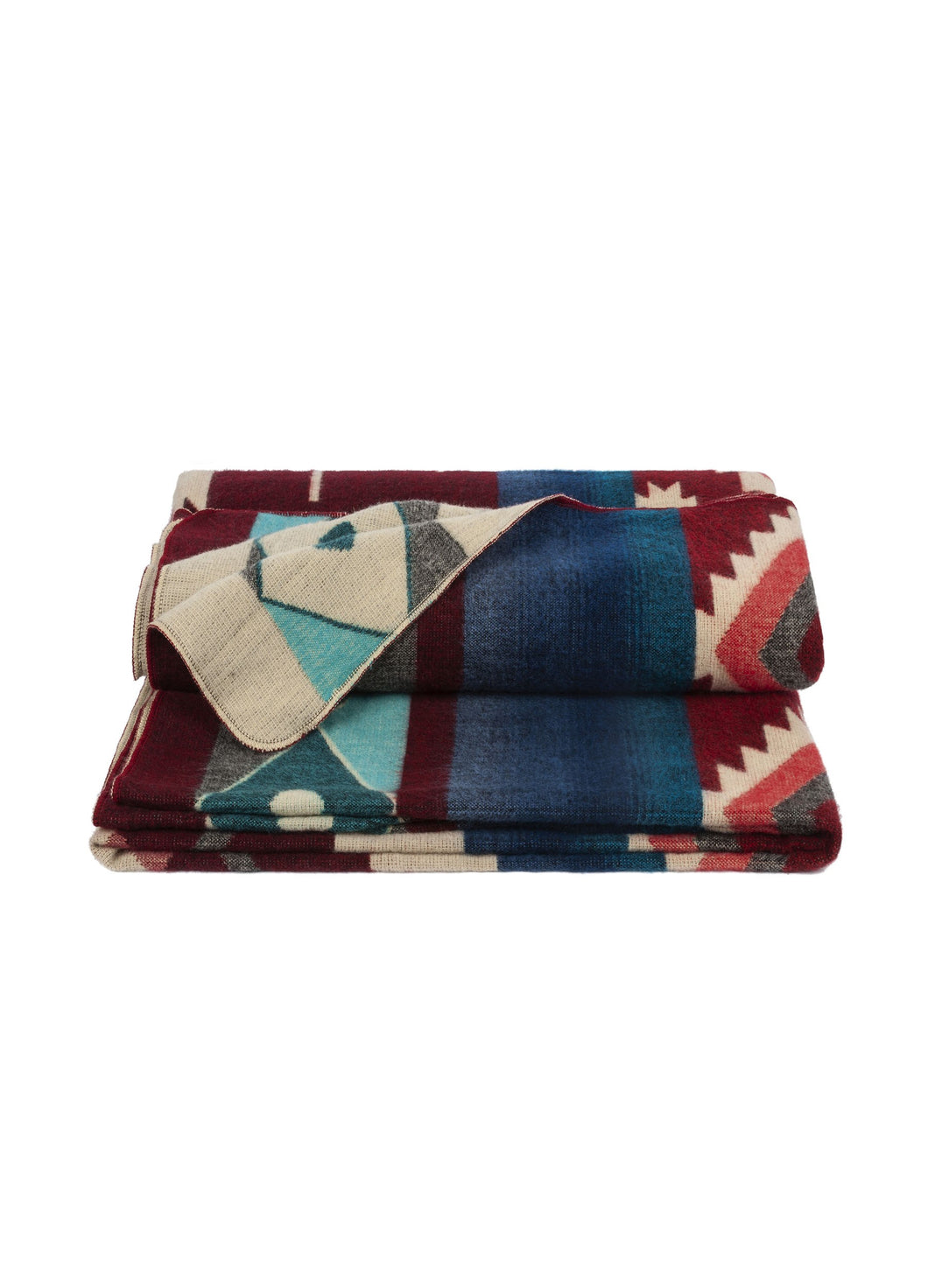 Alpaca Loca Plaid Native - Wine Red