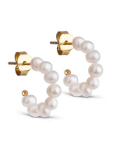 Afbeelding in Gallery-weergave laden, Enamel Copenhagen Pearlie Mini Hoops Gold
