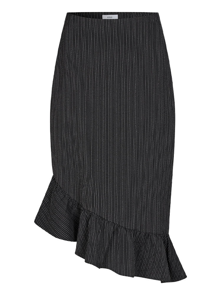 Envii Nelly Skirt Black Pinstripe