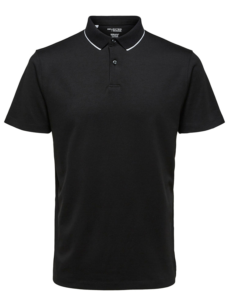 Selected Homme Leroy Polo Black